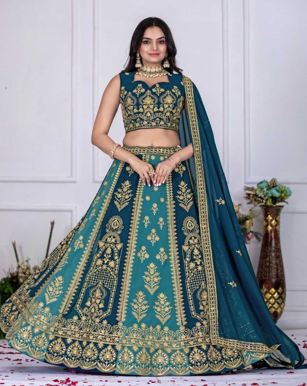 Faux Georgette Fancy Lehenga
