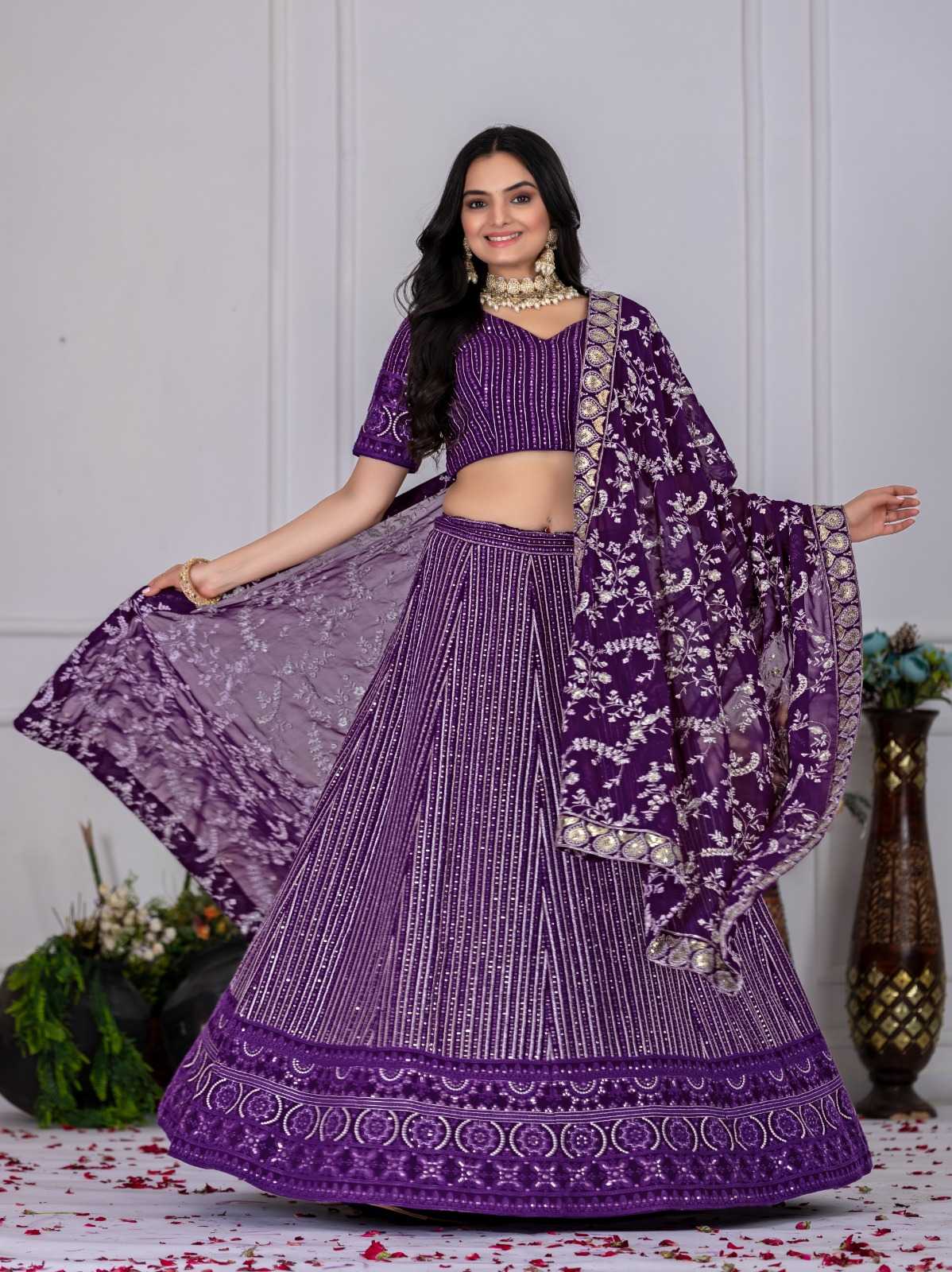 Faux Georgette Fancy Lehenga