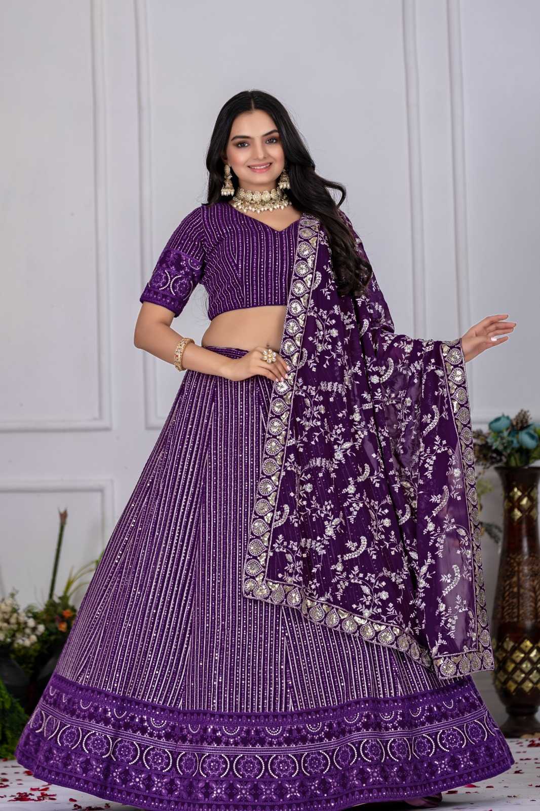 Faux Georgette Fancy Lehenga