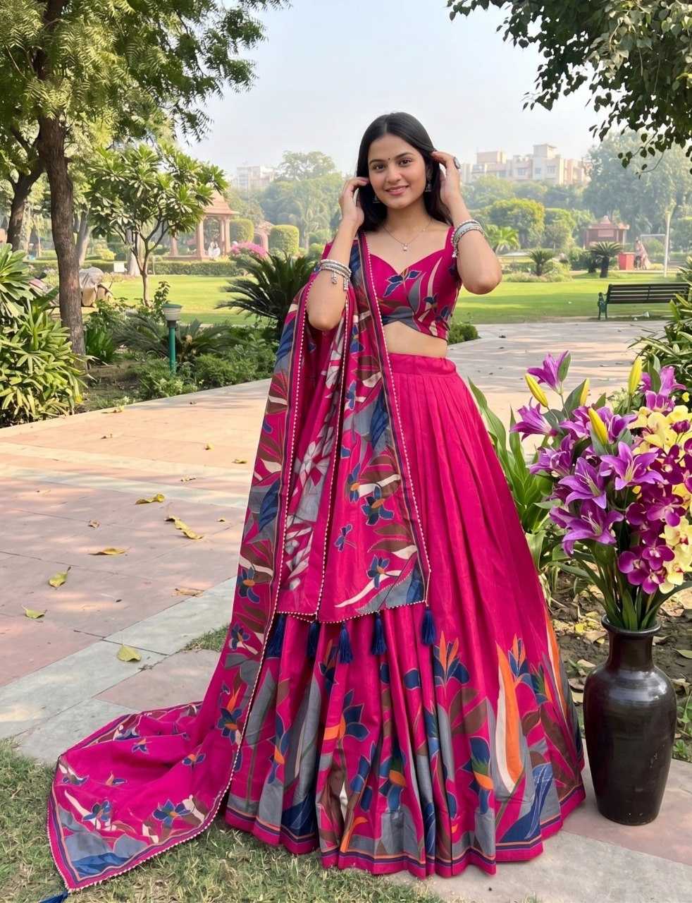 Tussar Silk Fancy Lehenga