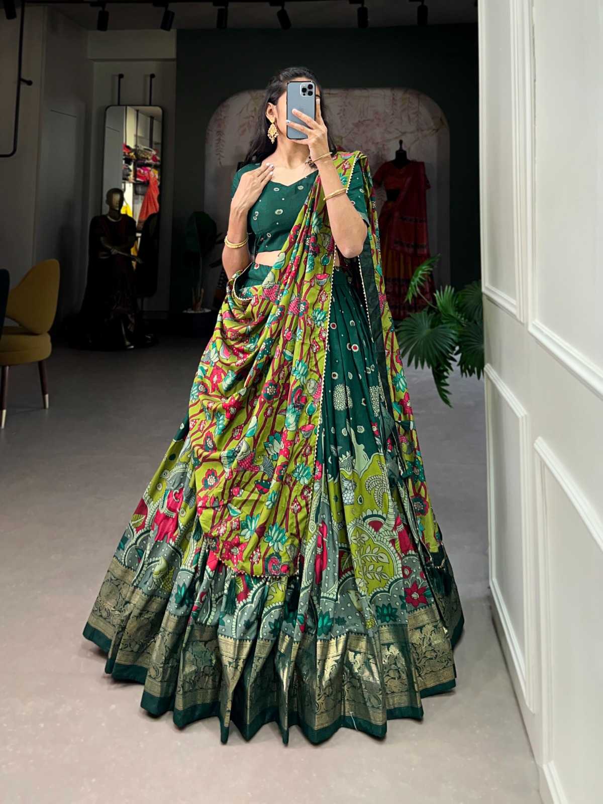 Tussar Silk Designer Lehenga
