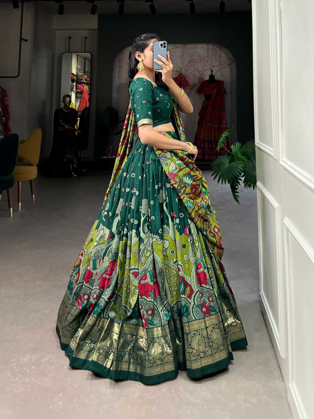 Tussar Silk Designer Lehenga