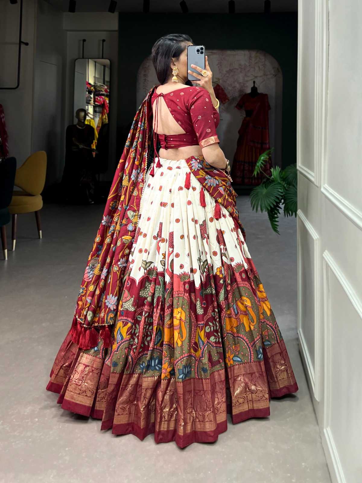 Tussar Silk Designer Lehenga