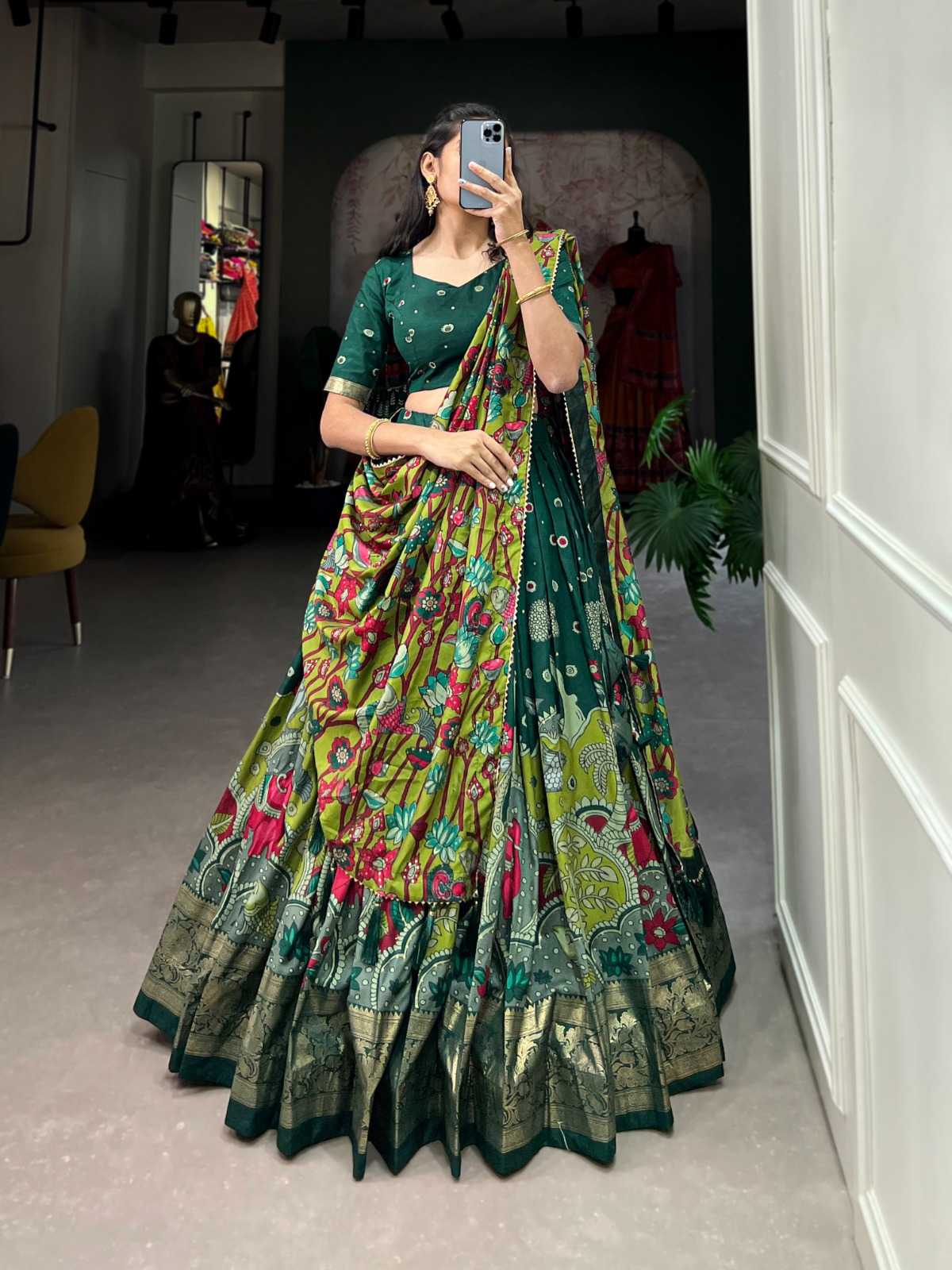 Tussar Silk Designer Lehenga