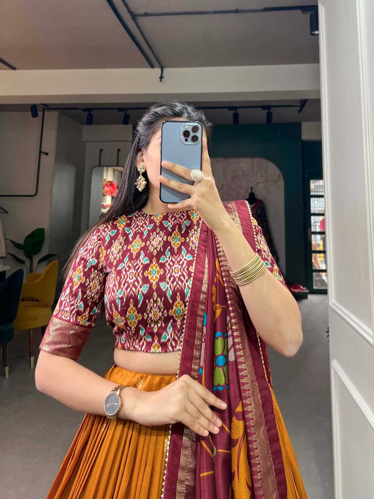 Tussar Silk Designer Lehenga