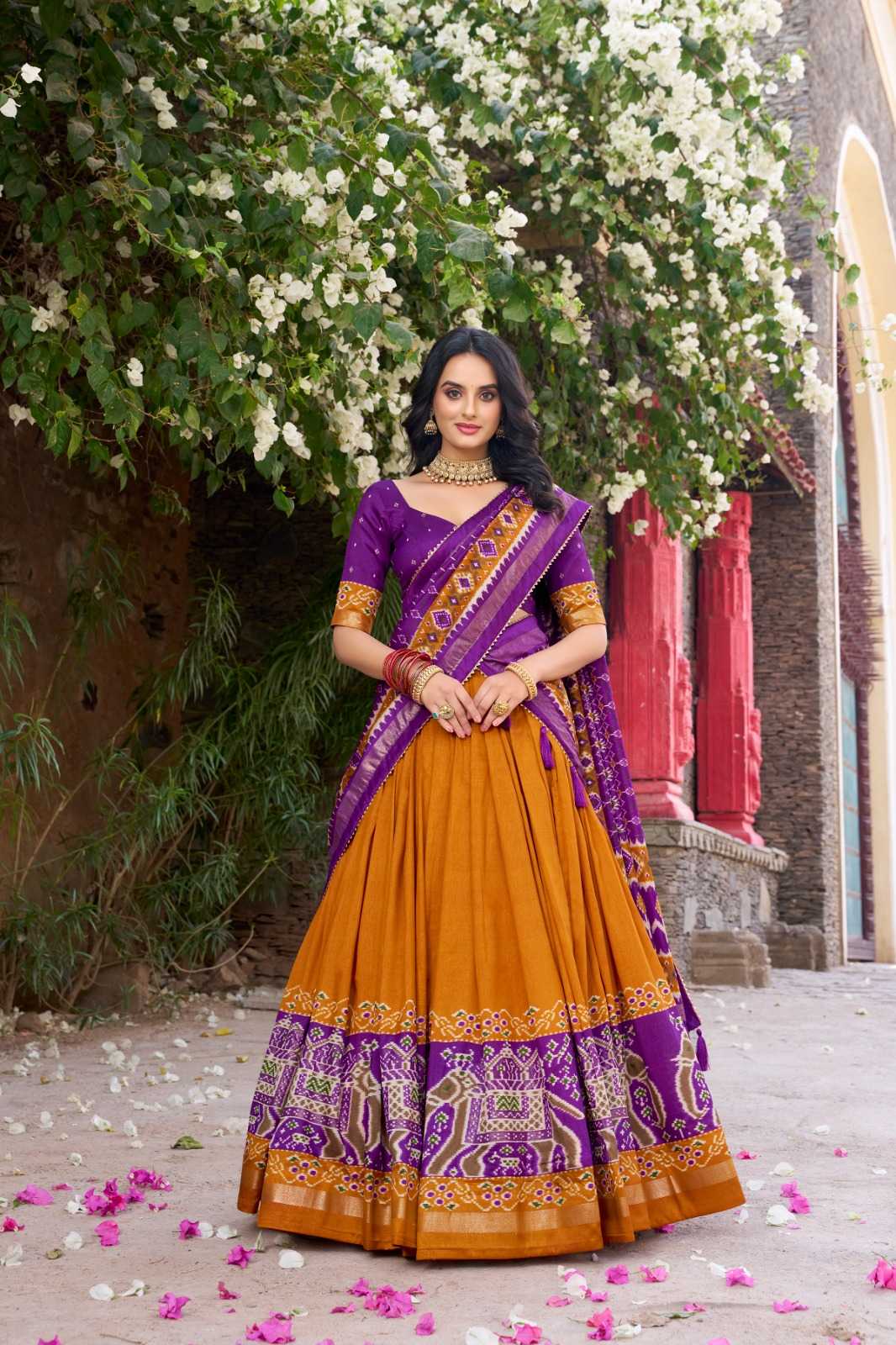 Tussar Silk Designer Lehenga