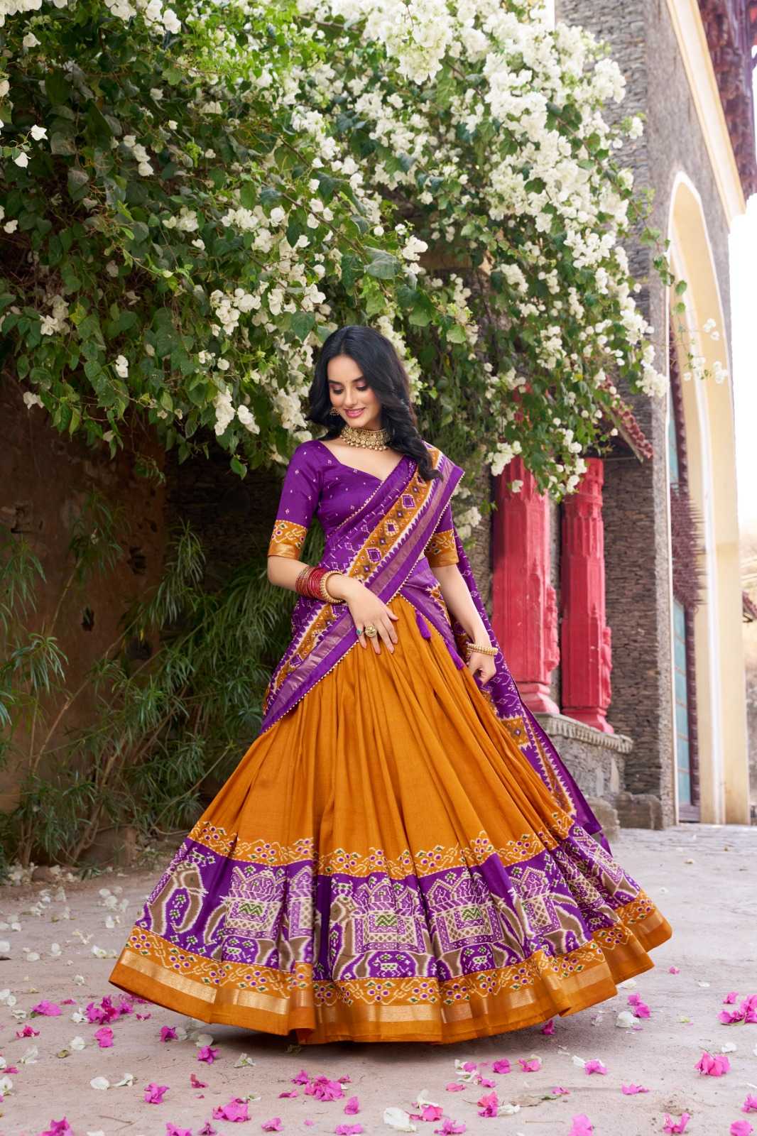 Tussar Silk Designer Lehenga