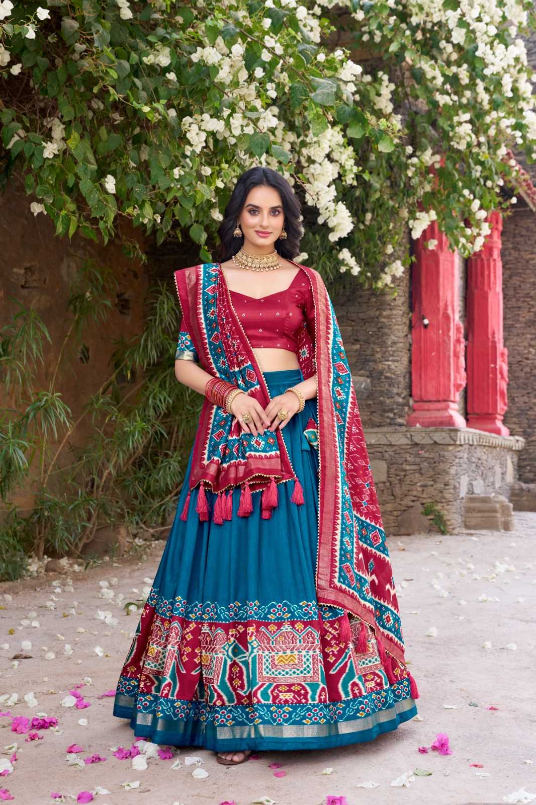 Tussar Silk Designer Lehenga