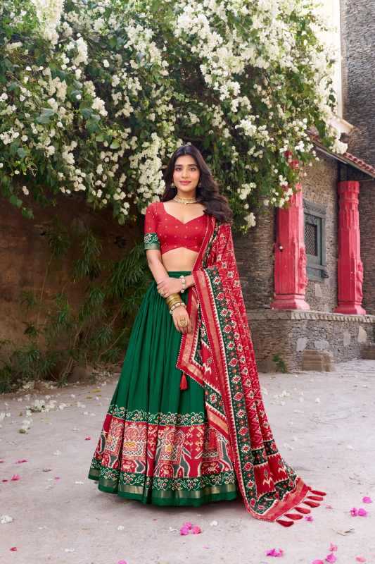 Tussar Silk Designer Lehenga