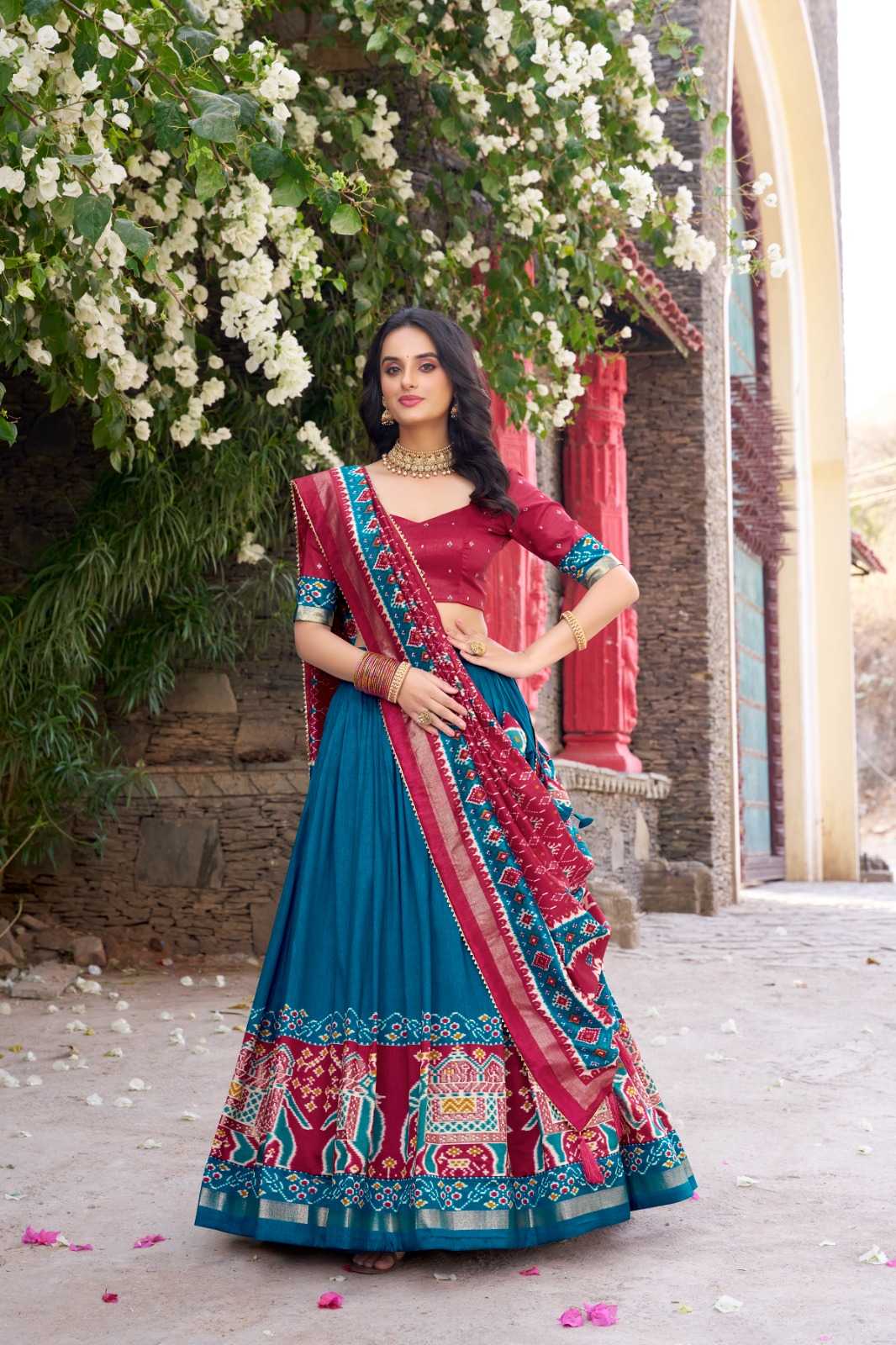Tussar Silk Designer Lehenga