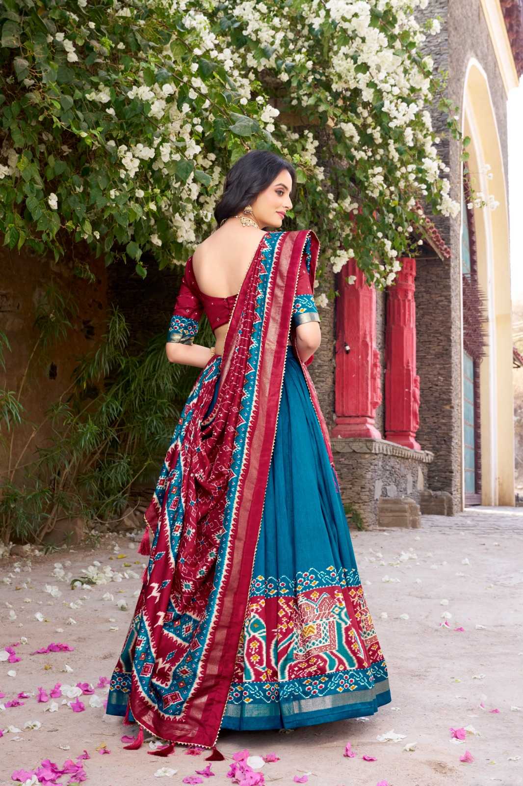 Tussar Silk Designer Lehenga