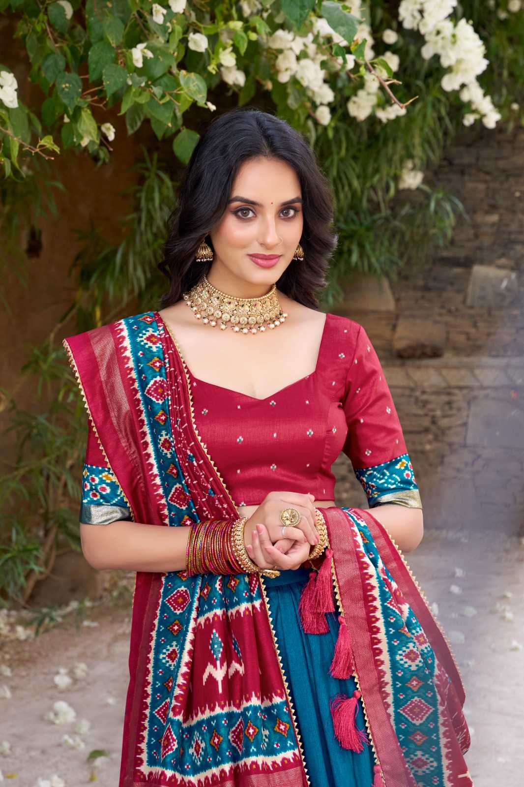 Tussar Silk Designer Lehenga
