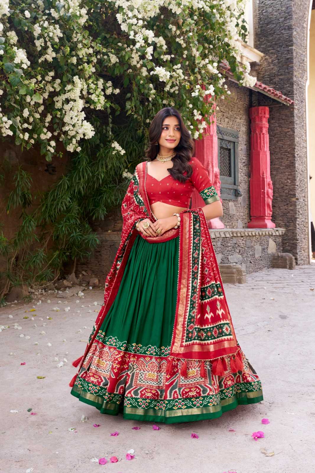 Tussar Silk Designer Lehenga