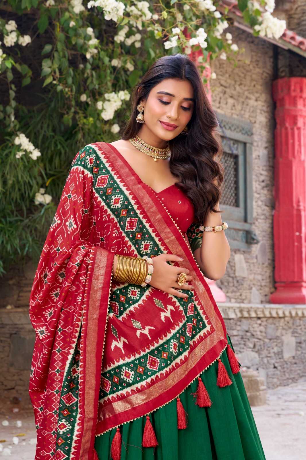 Tussar Silk Designer Lehenga