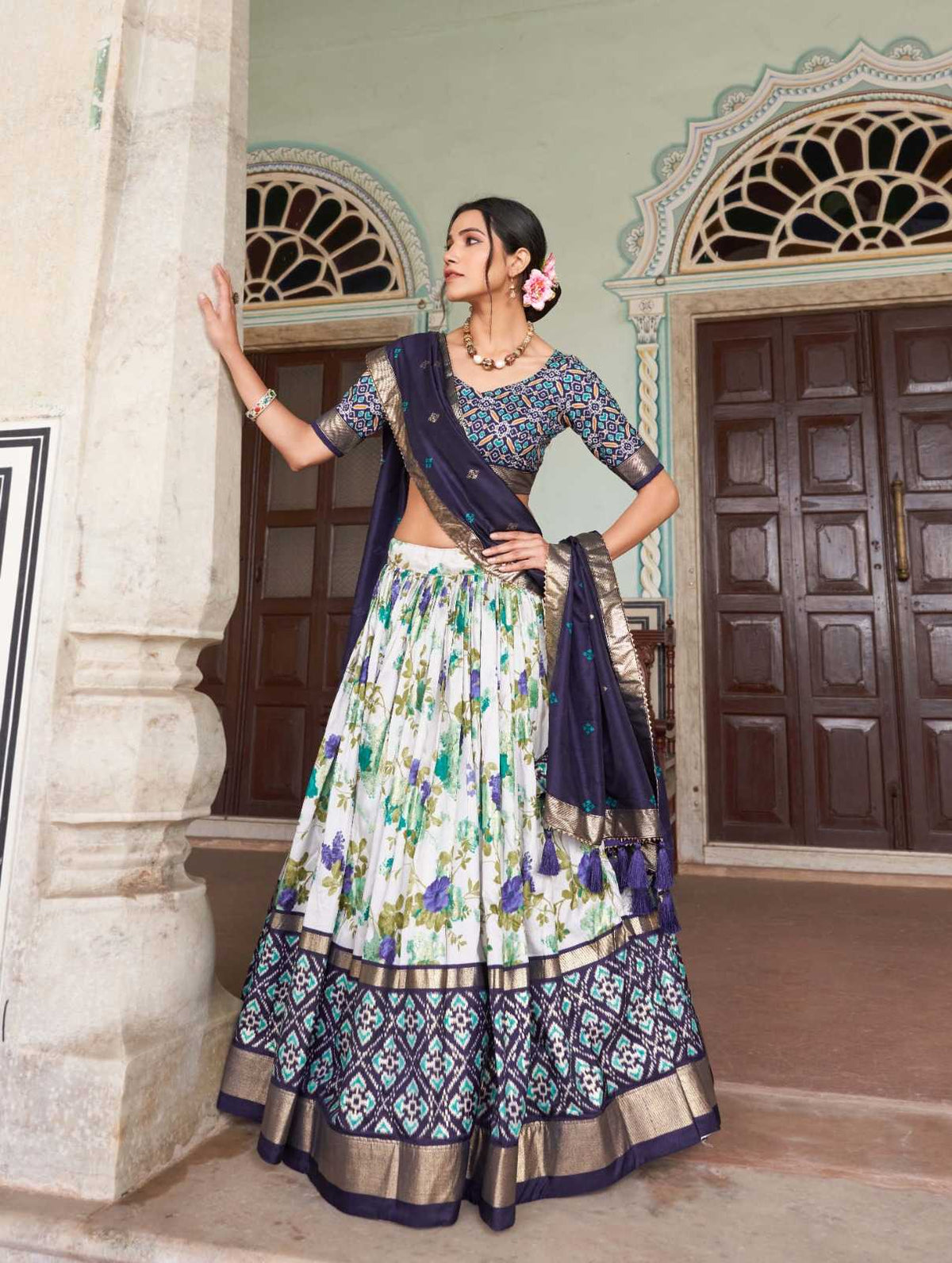 Falguni Tussar Silk Traditional Lehenga