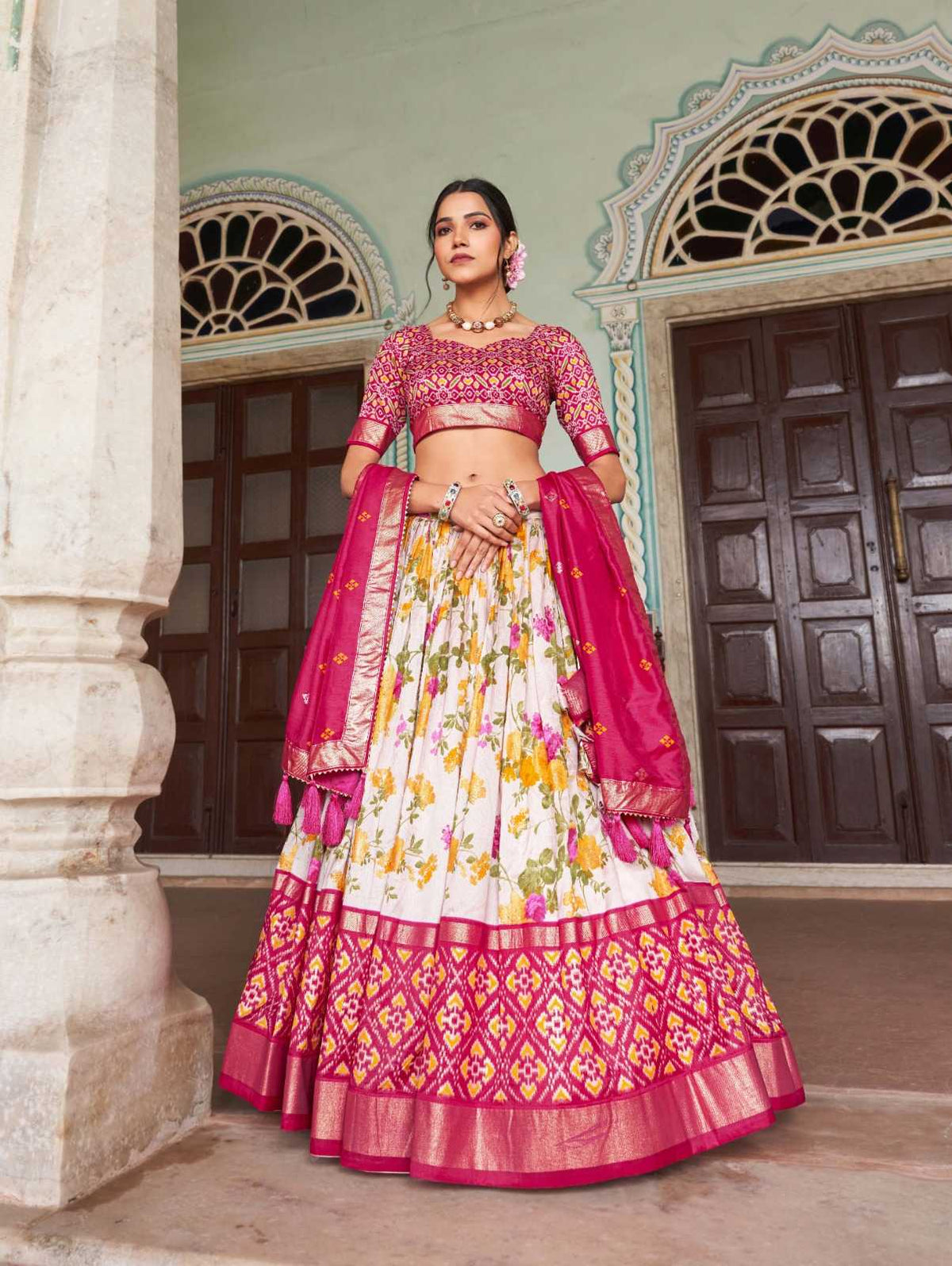 Falguni Tussar Silk Traditional Lehenga
