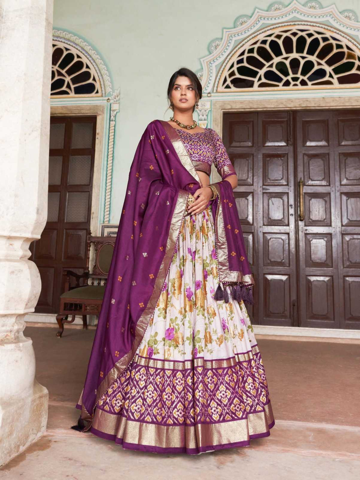 Falguni Tussar Silk Traditional Lehenga