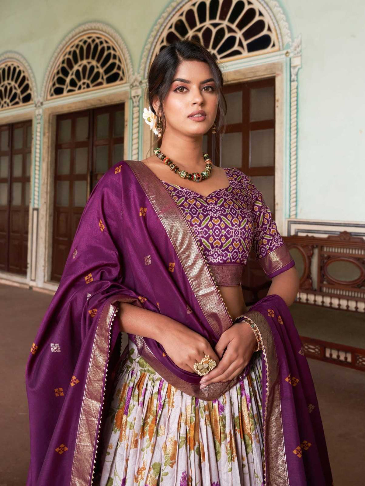Falguni Tussar Silk Traditional Lehenga