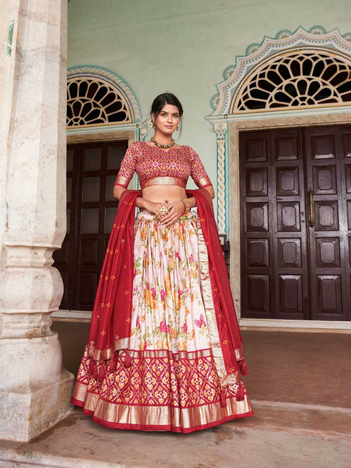 Falguni Tussar Silk Traditional Lehenga