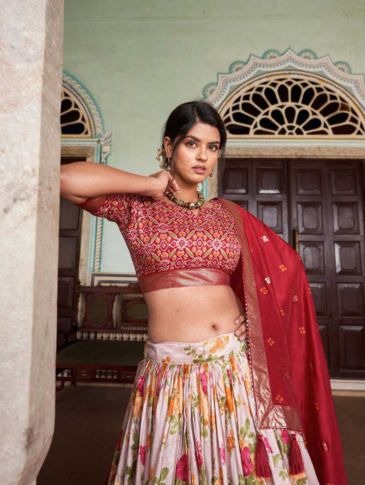 Falguni Tussar Silk Traditional Lehenga