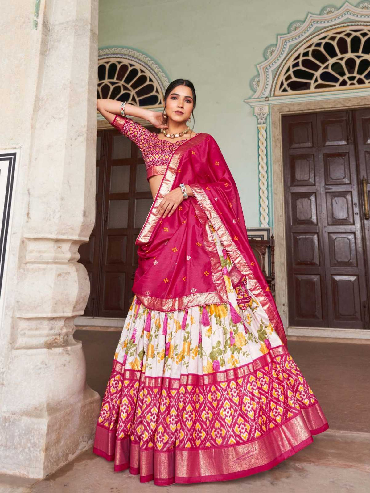 Falguni Tussar Silk Traditional Lehenga