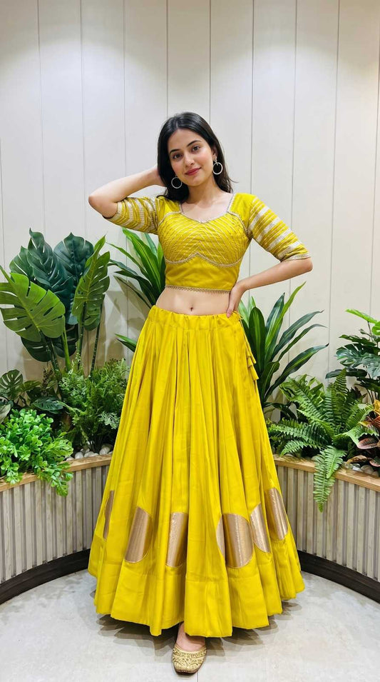 Jahnvi Pure Cotton Designer Lehenga