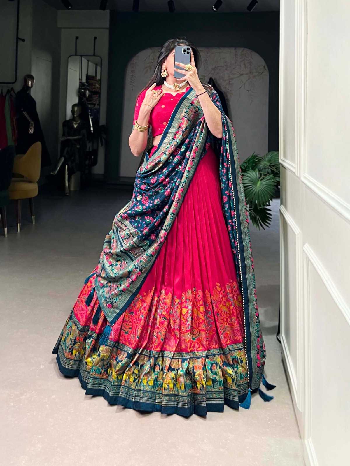 Tussar Silk Fancy Lehenga