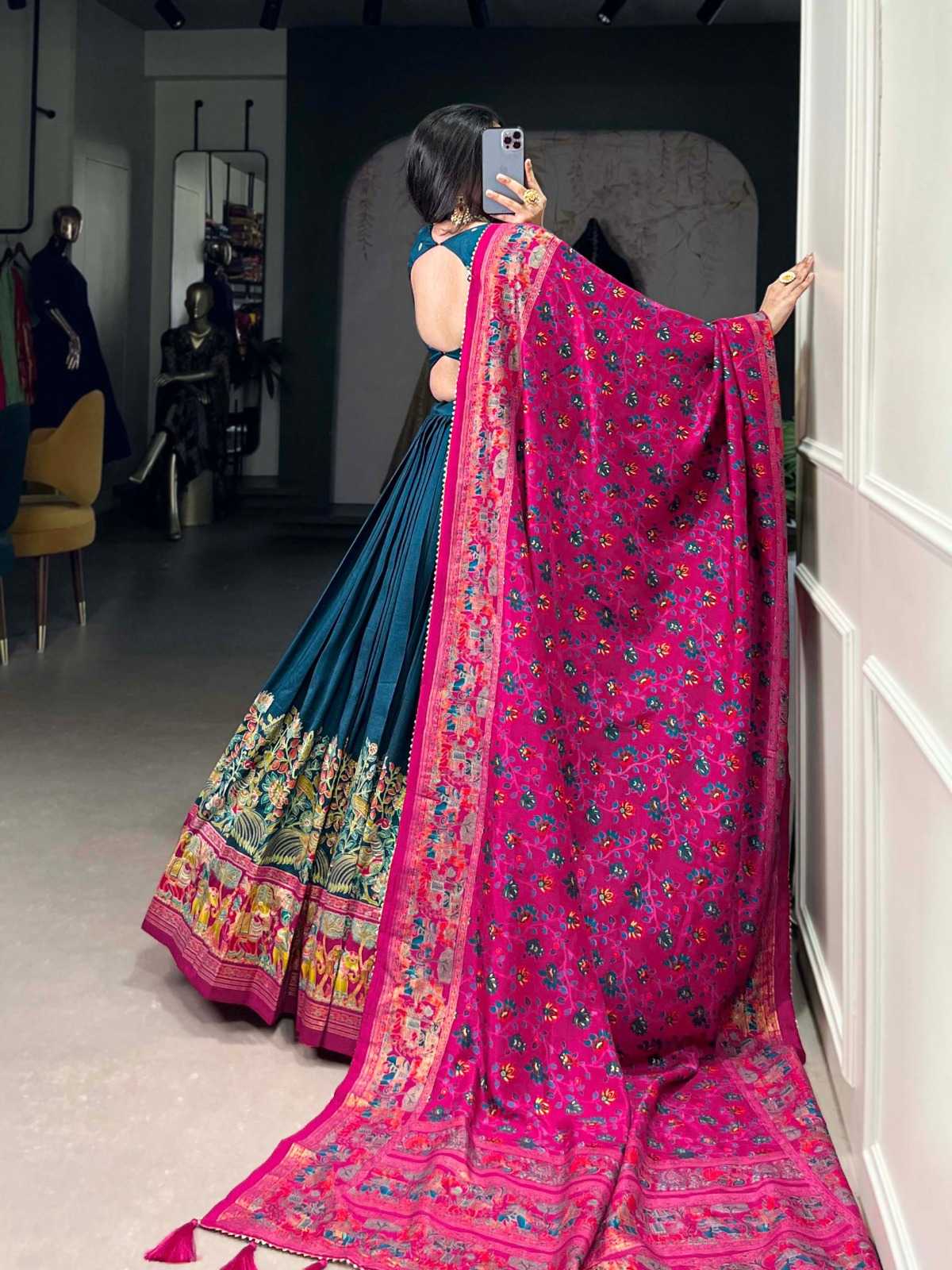 Tussar Silk Fancy Lehenga