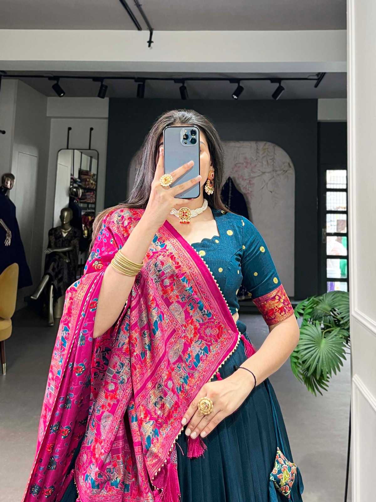 Tussar Silk Fancy Lehenga