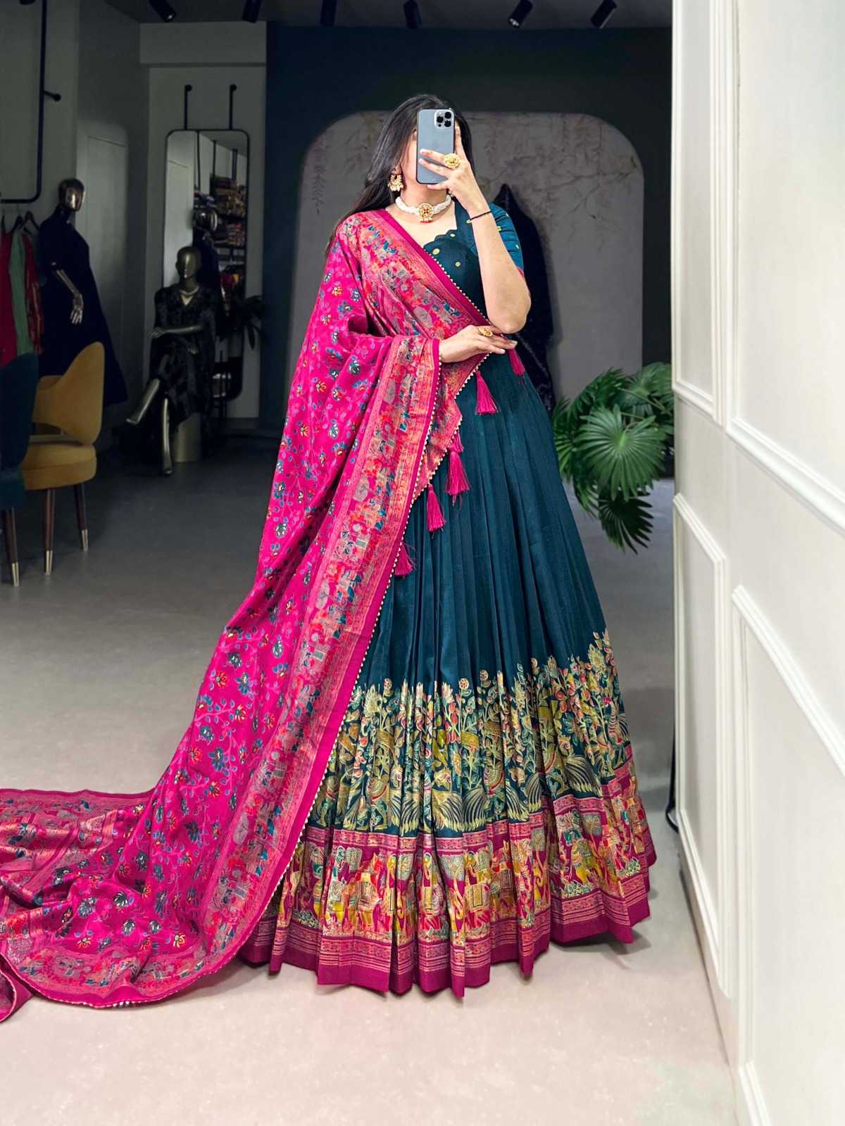 Tussar Silk Fancy Lehenga