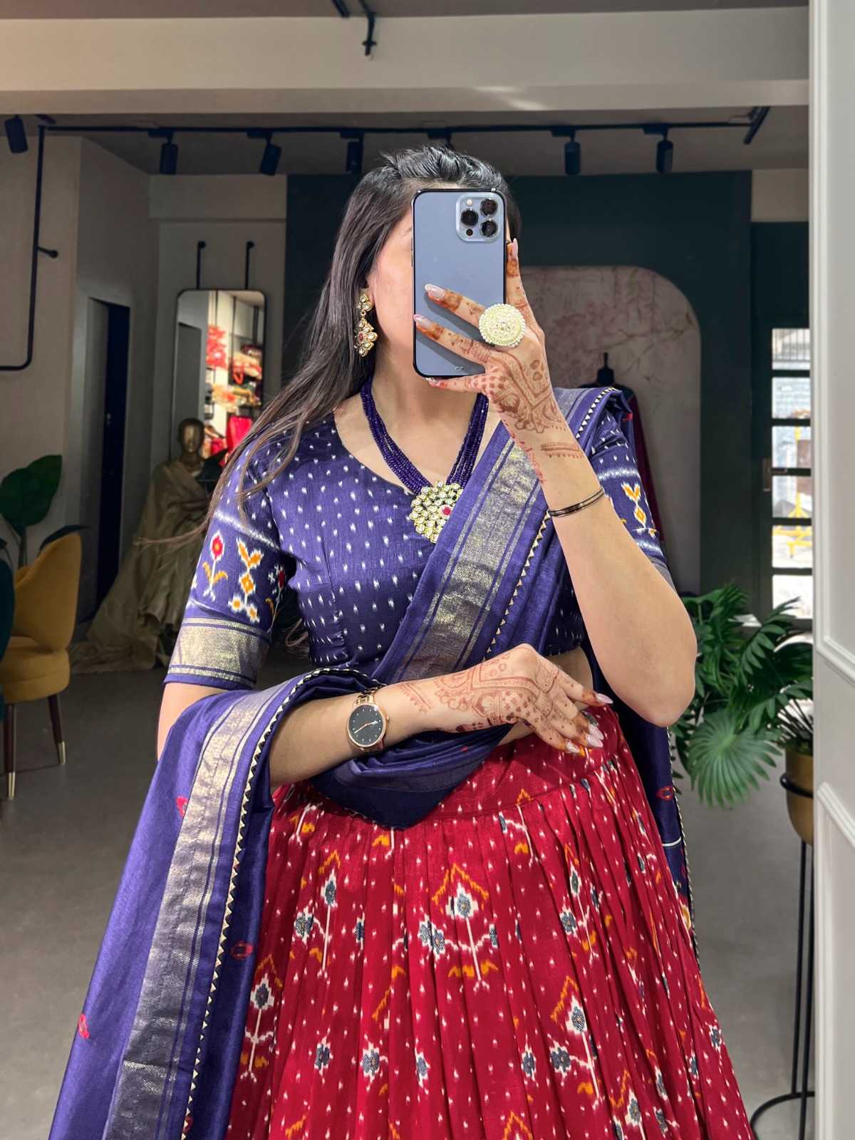 Tussar Silk Designer Lehenga