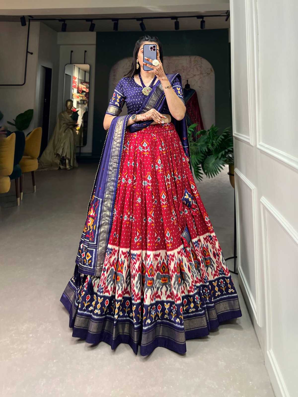 Tussar Silk Designer Lehenga