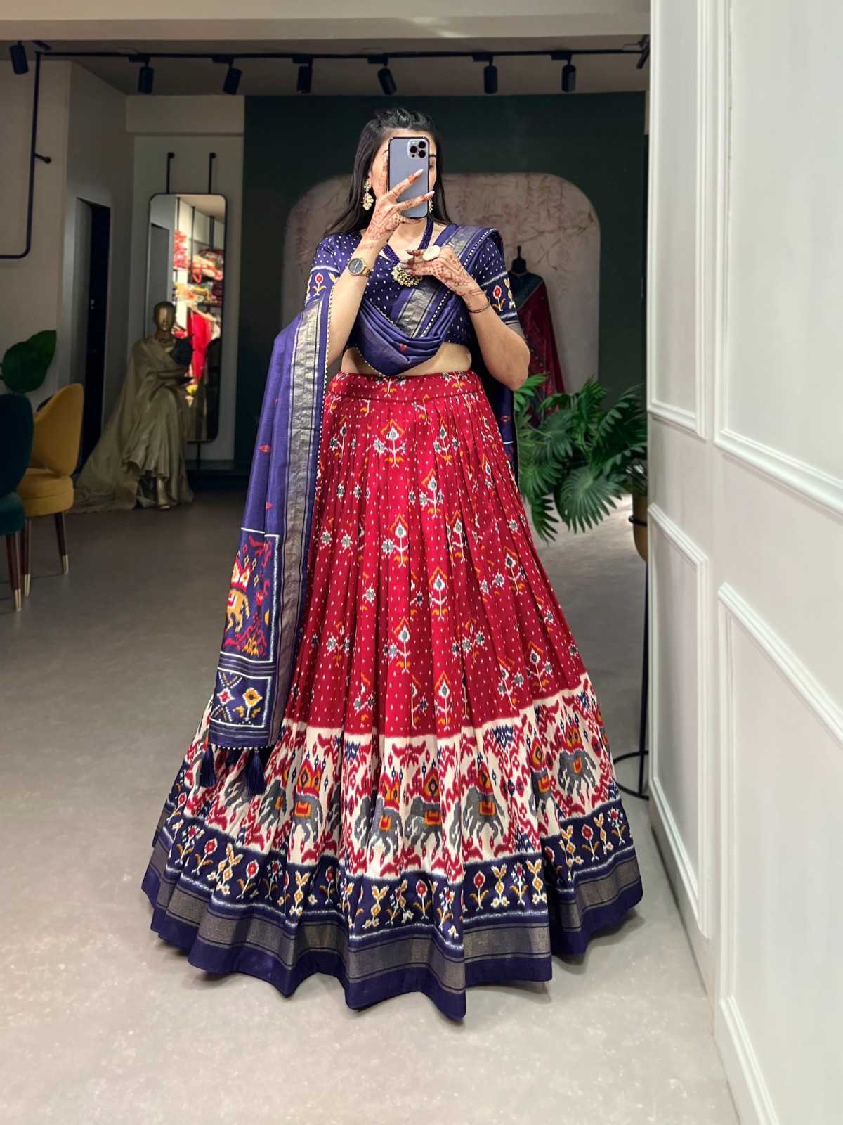 Tussar Silk Designer Lehenga