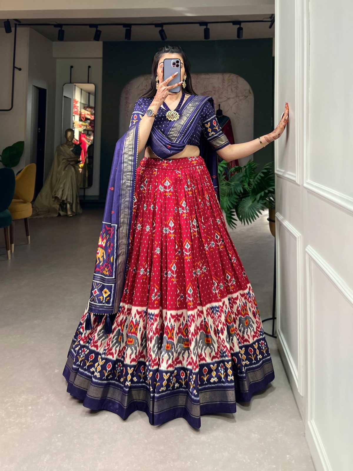 Tussar Silk Designer Lehenga