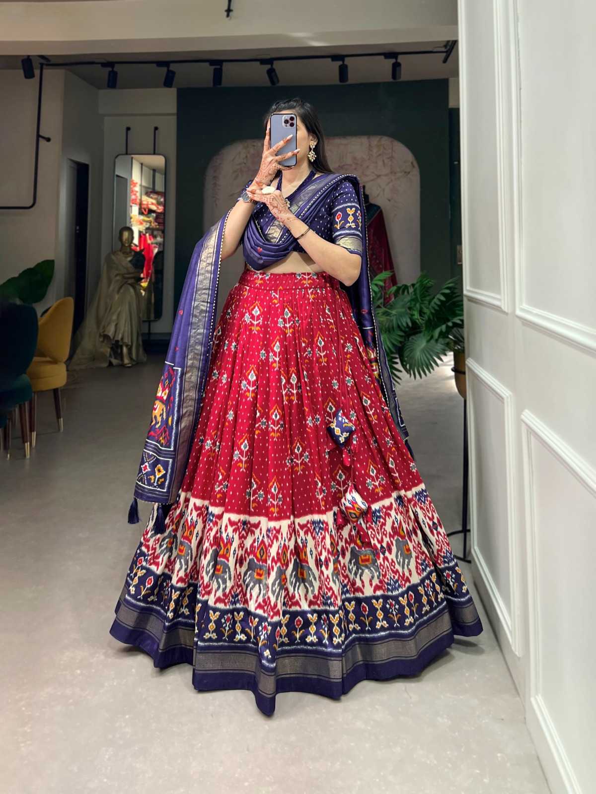 Tussar Silk Designer Lehenga