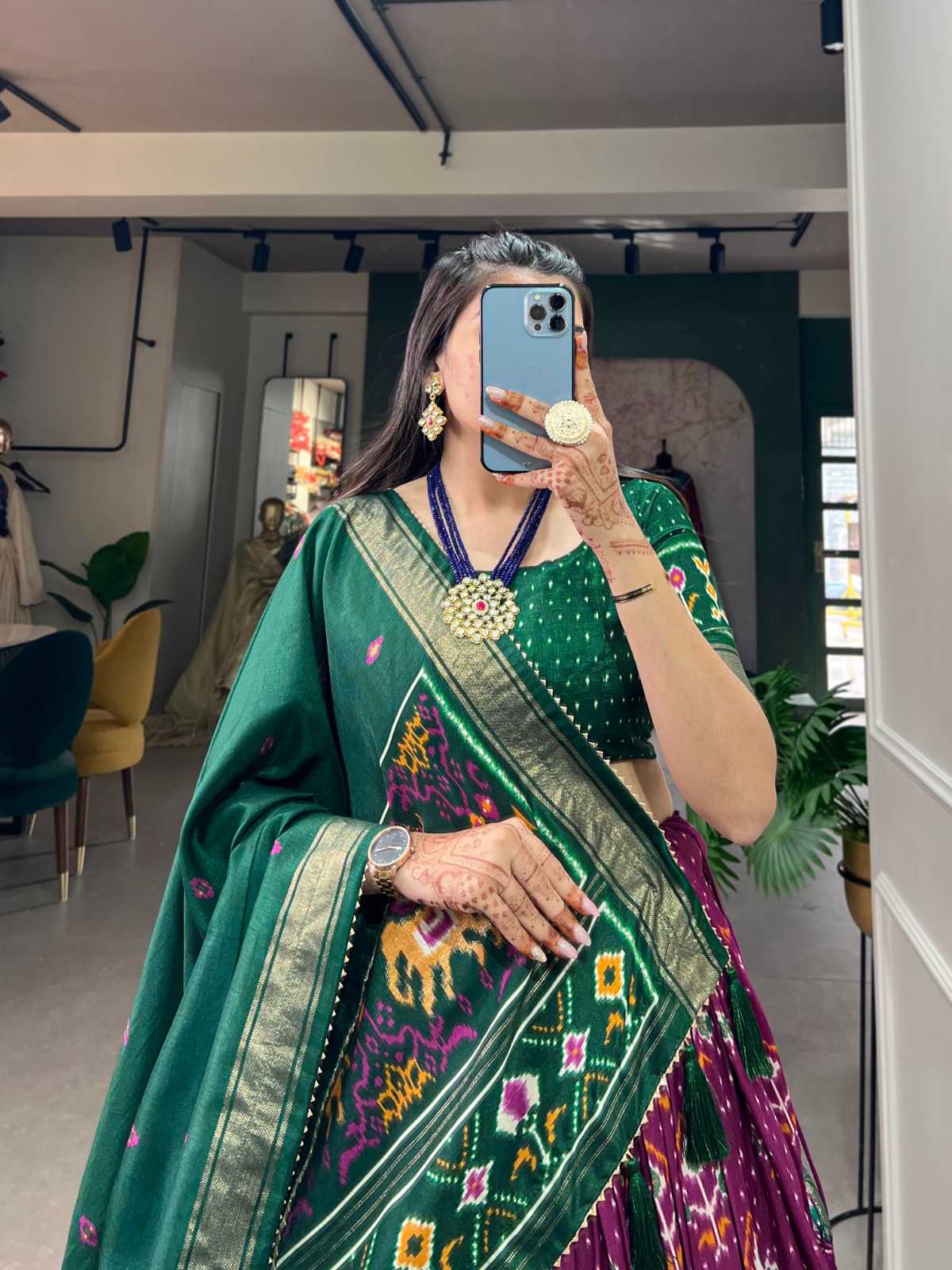 Tussar Silk Designer Lehenga