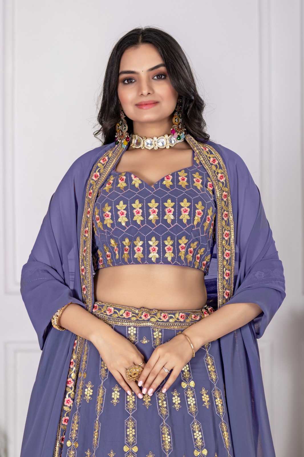 Puja Tussar Silk Designer Lehenga