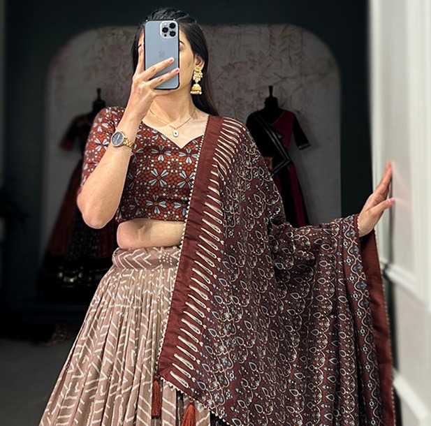 Tussar Silk Designer Lehenga