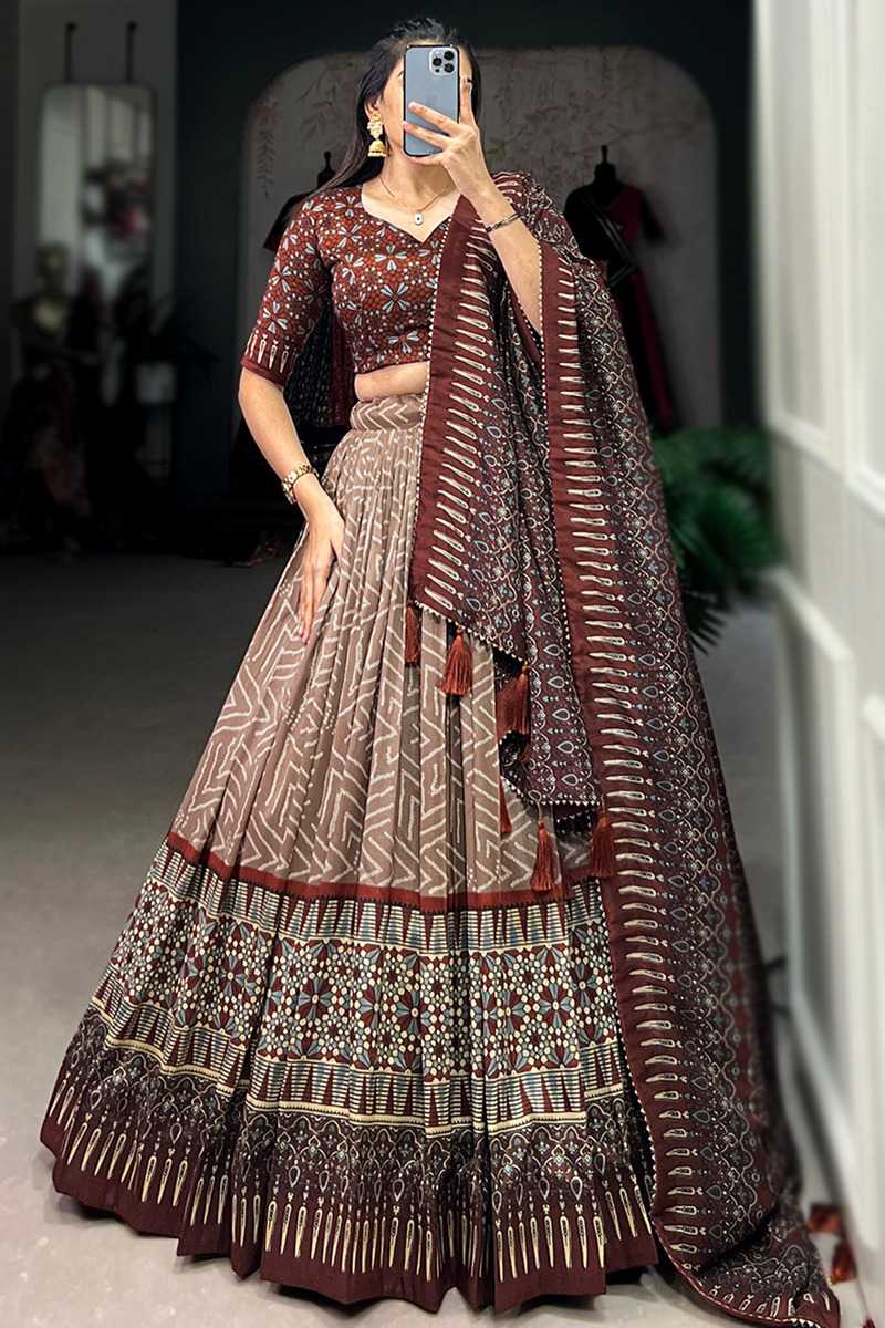 Tussar Silk Designer Lehenga
