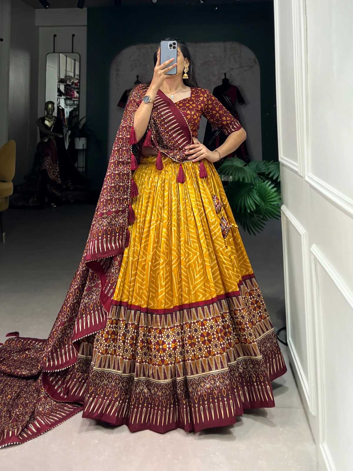 Tussar Silk Fancy Lehenga