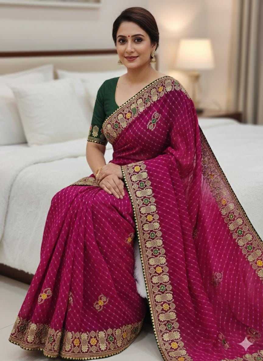 Georgette Fancy Saree