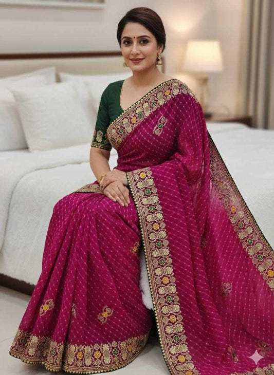 Georgette Fancy Saree