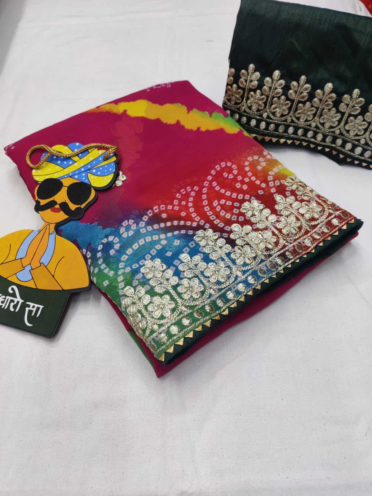 Leheriya Saree