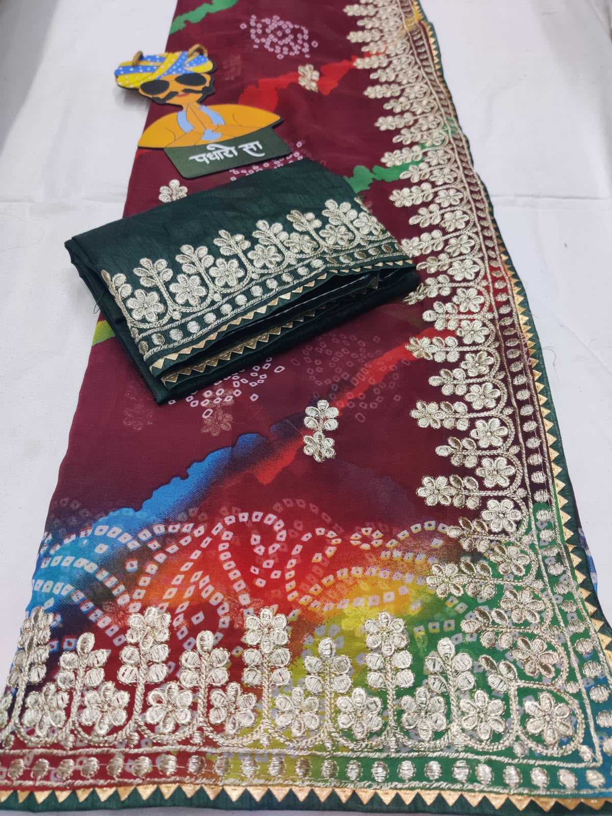 Leheriya Saree