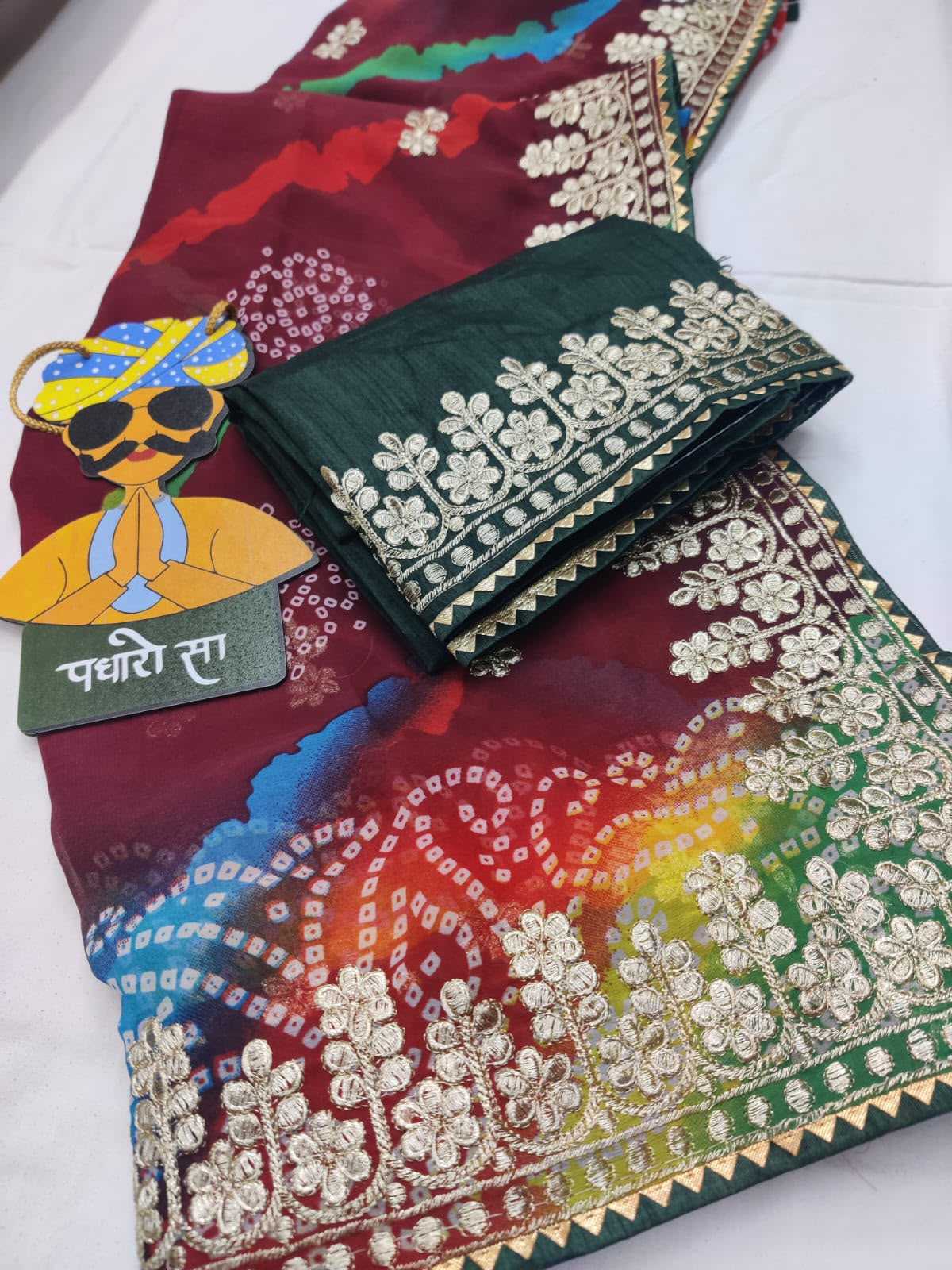 Leheriya Saree