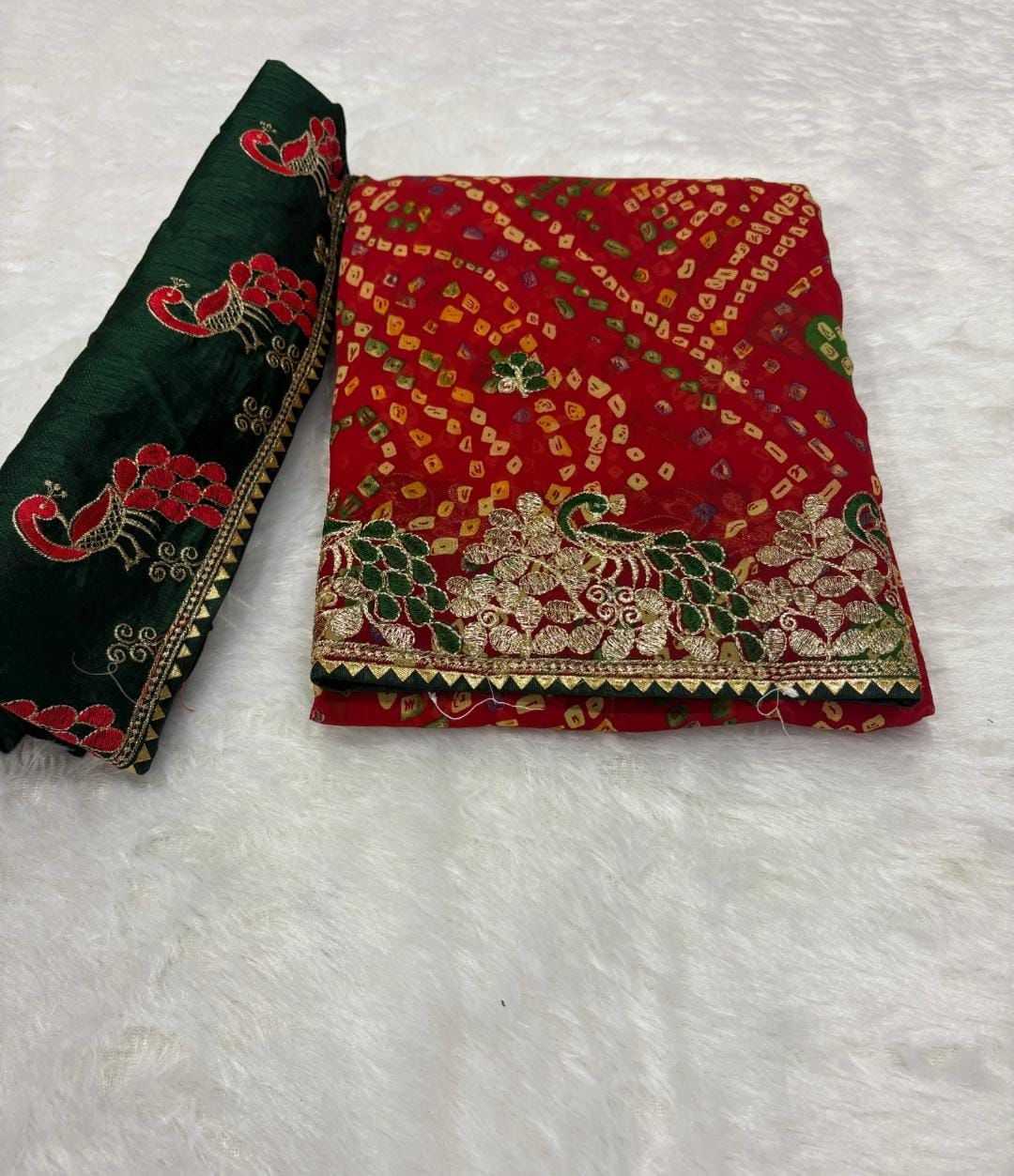 Embroidered Saree
