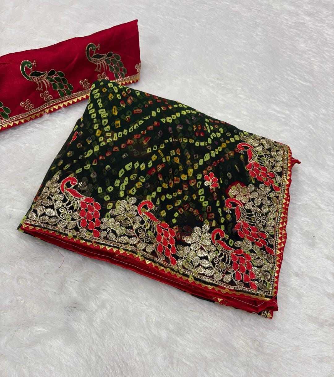 Embroidered Saree