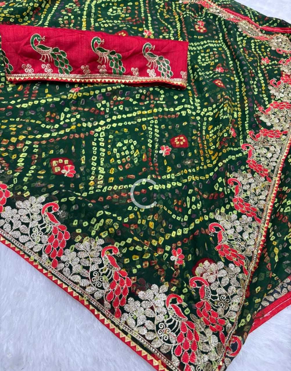 Embroidered Saree