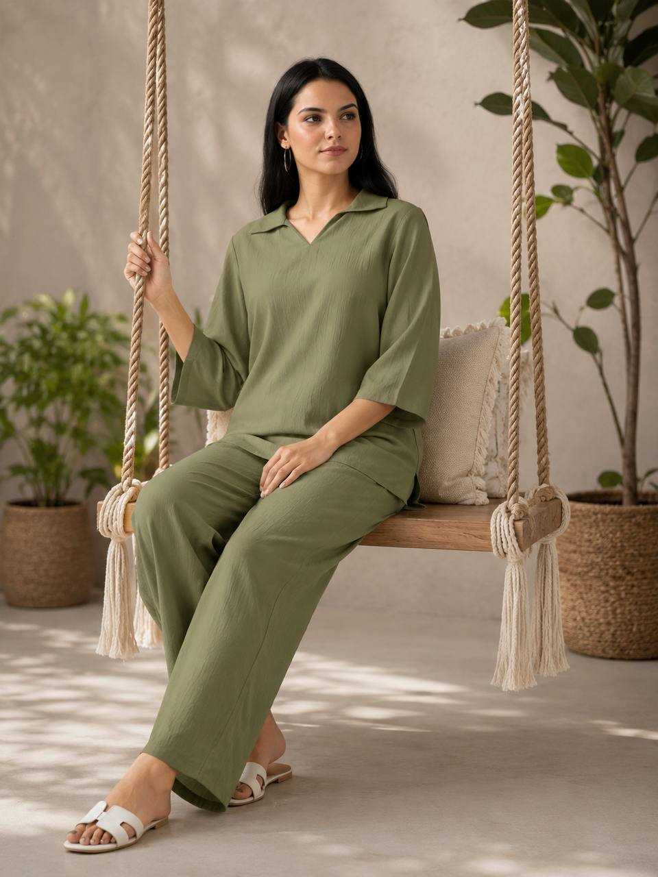 Crush Silk Co-ord Set