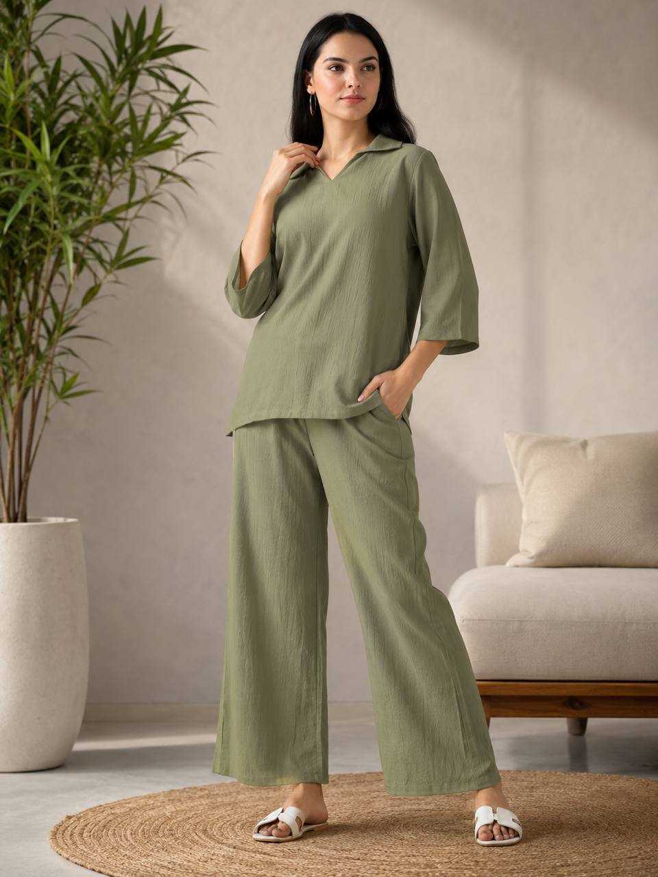 Crush Silk Co-ord Set